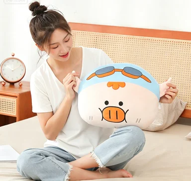 Cute New Collection Soft Short Plush Pig Plush Pillow  Stuffed Cushion Sofa Throw Pillow Home