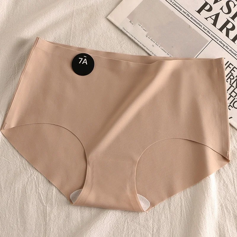 

Удобные дышащие женские трусики из ледяного шелка для домашнего использования, легкое нижнее белье, повседневный стиль, высокая эластичность