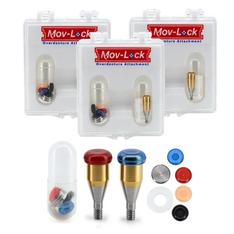 1Set ITI Straumann System LOCATOR Implant Abutment Kit With Retention Caps Dental Overdenture Attachment Accessories