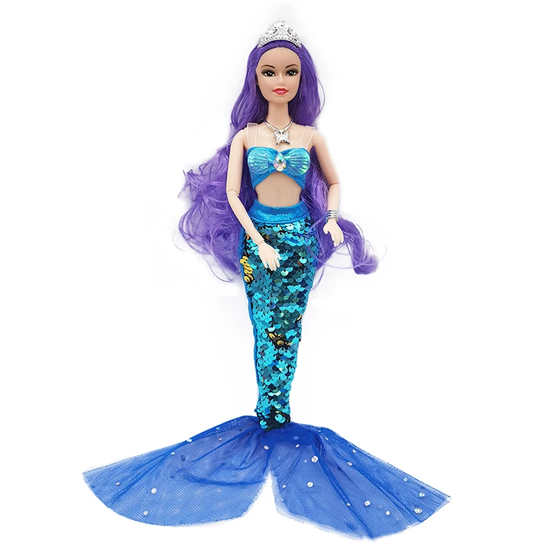 Jupe en queue de poisson à paillettes pour filles, sirène beurre, tenues à la mode, princesse BJD, 11 articulations, jouets Kiev illage bricolage, 30cm, 1/6