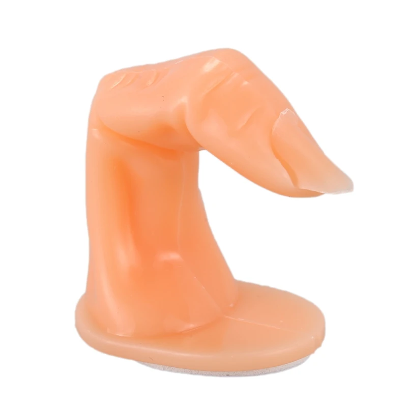 False finger mannequin for training Acrylic Gel Fiberglass Nail Art-Orange.