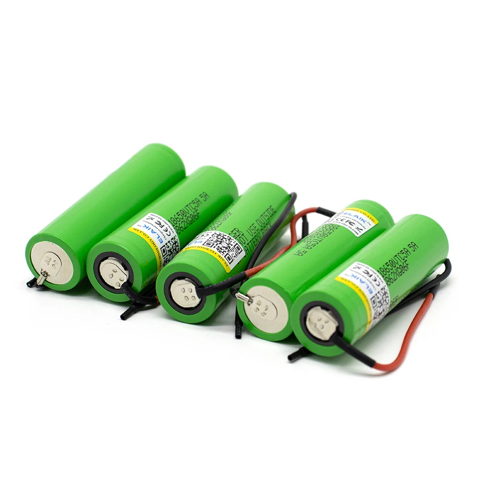 1-20 Stuks 3.7V 18650 Vtc5 2600Mah Lithium Oplaadbare Batterij 18650vtc5 30a Ontlading Voor Alle Soorten Elektronisch Speelgoed + Bedrading