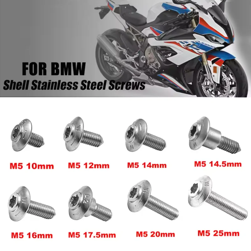 5 متر 5p لسيارات BMW دراجة نارية قذيفة مسامير الفولاذ المقاوم للصدأ R1200GS LC ADV R1250GS R1200RT S1000XR RR S1000R R1250 F750GS F850GS F900R #1