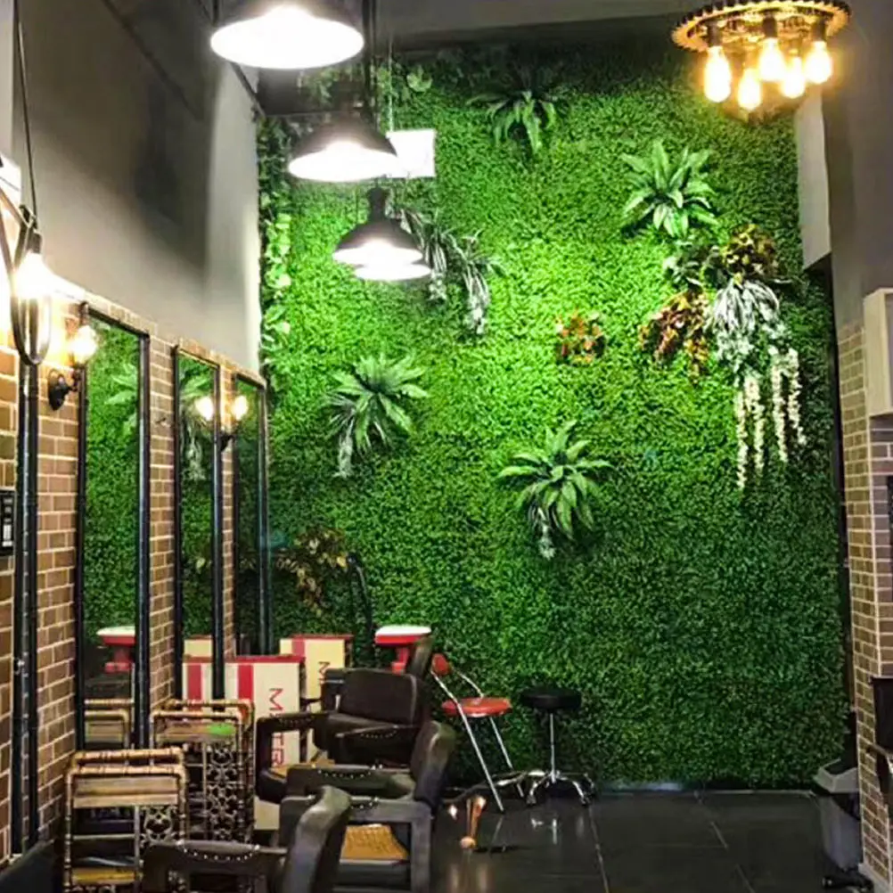 

Artificial Plant Wall Fake Grass Green Background Ldpe Lawn Turf Decor Balcony Living Room Garden Greening Landscape Artificial