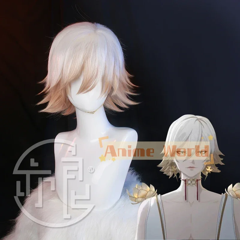 

Game Onmyoji Asura Sakro Devanam indrah Cosplay Wig Yin and Yang Division Hand Tour Cosplay Short Synthetic Hair Wigs + Wig Cap