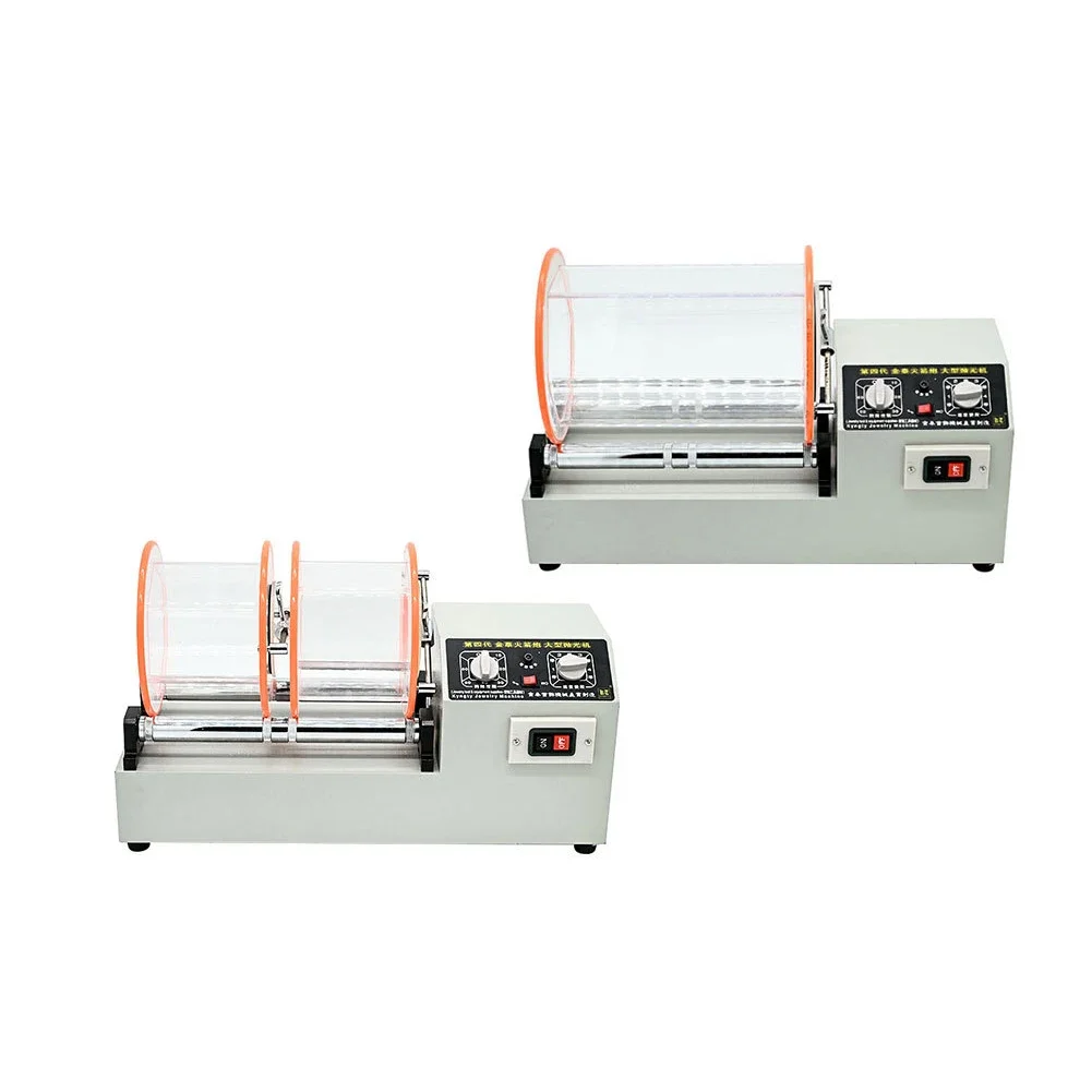 KT-1320 Large Size  Drum Rotary Rock Tumbler Jewelry Tools Polishing Jewelry barrel Metal derusting and polishing machine