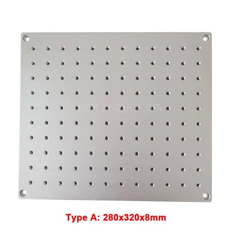 

280x320x8mm 5052 Aluminum Optical Experiment Plate High Magnetic Conductivity Workbench Breadboard Table Platform