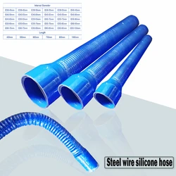 Steel wire corrugated tube silicone hose intercooler connector tube/air intake pipe/water hose Flexible tube  high temperature