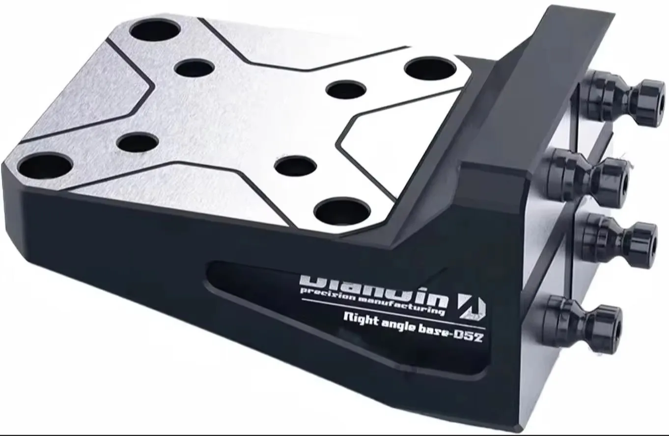 DJ-D52 Zero Point Right Angle Base Self Centering Vise Quick Change 4-5 Axis L-shaped Bridge Plate