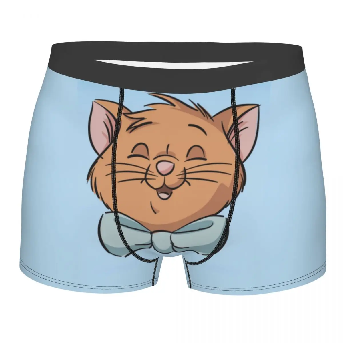 

Модные боксеры Aristocats на заказ, шорты, мужские трусы, эластичные трусы с котом, манга, нижнее белье