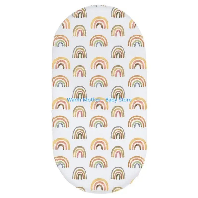 غطاء وسادة تغيير الحفاضات ملاءة مرتبة ملاءة سرير للأطفال 57QE #3