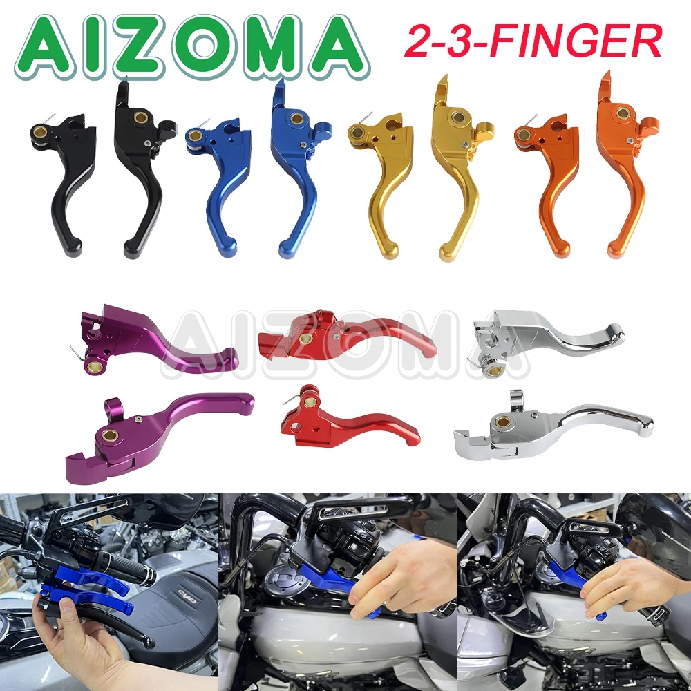 Motorcycle Clutch Lever Brake Levers Handle For Harley Touring Street Glide Road Glide CVO 121 2023-2024 Hand Control Levers