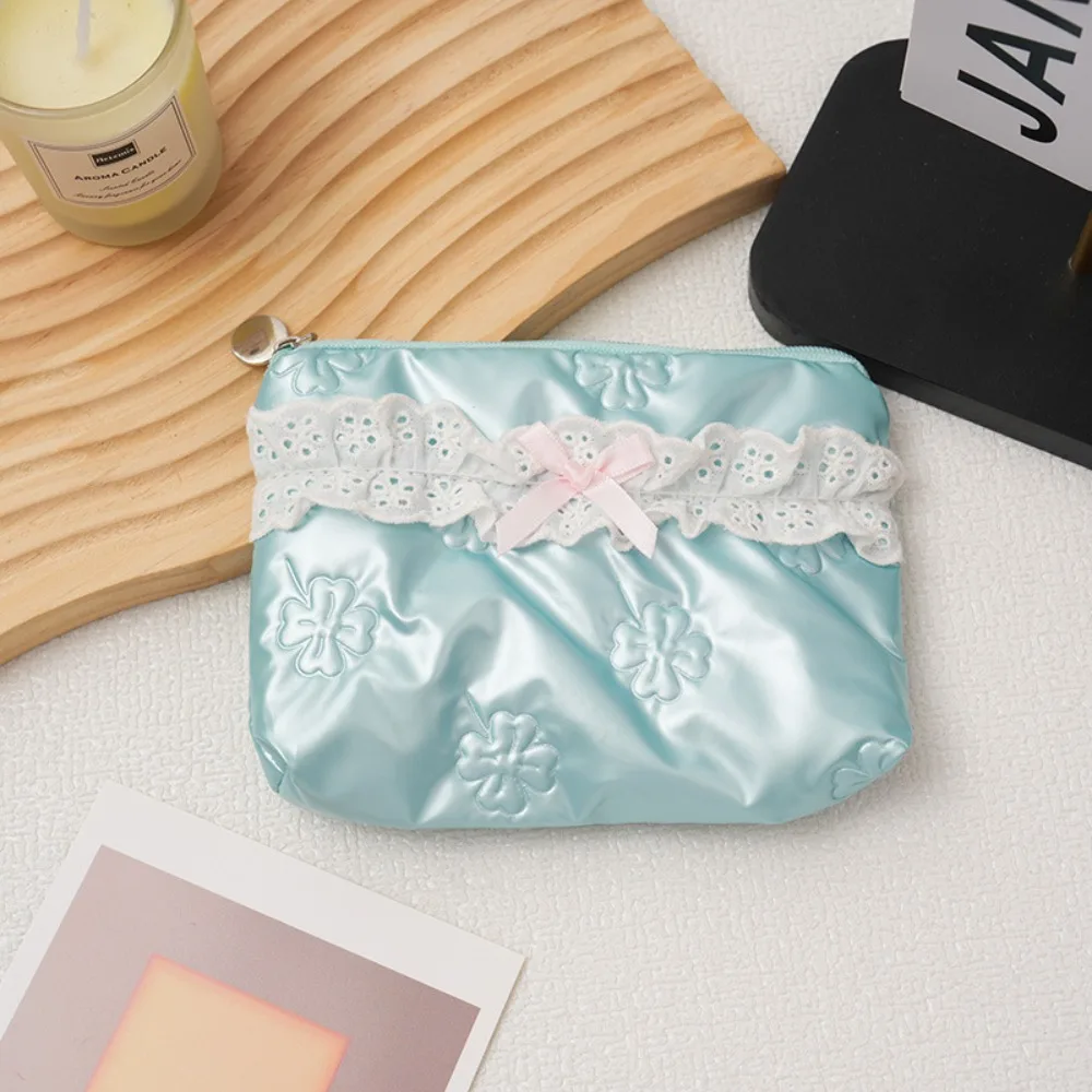 

Новый кружевной кошелек для монет с бабочкой, многофункциональная сумка для хранения большой емкости, портативная женская сумка для наушников