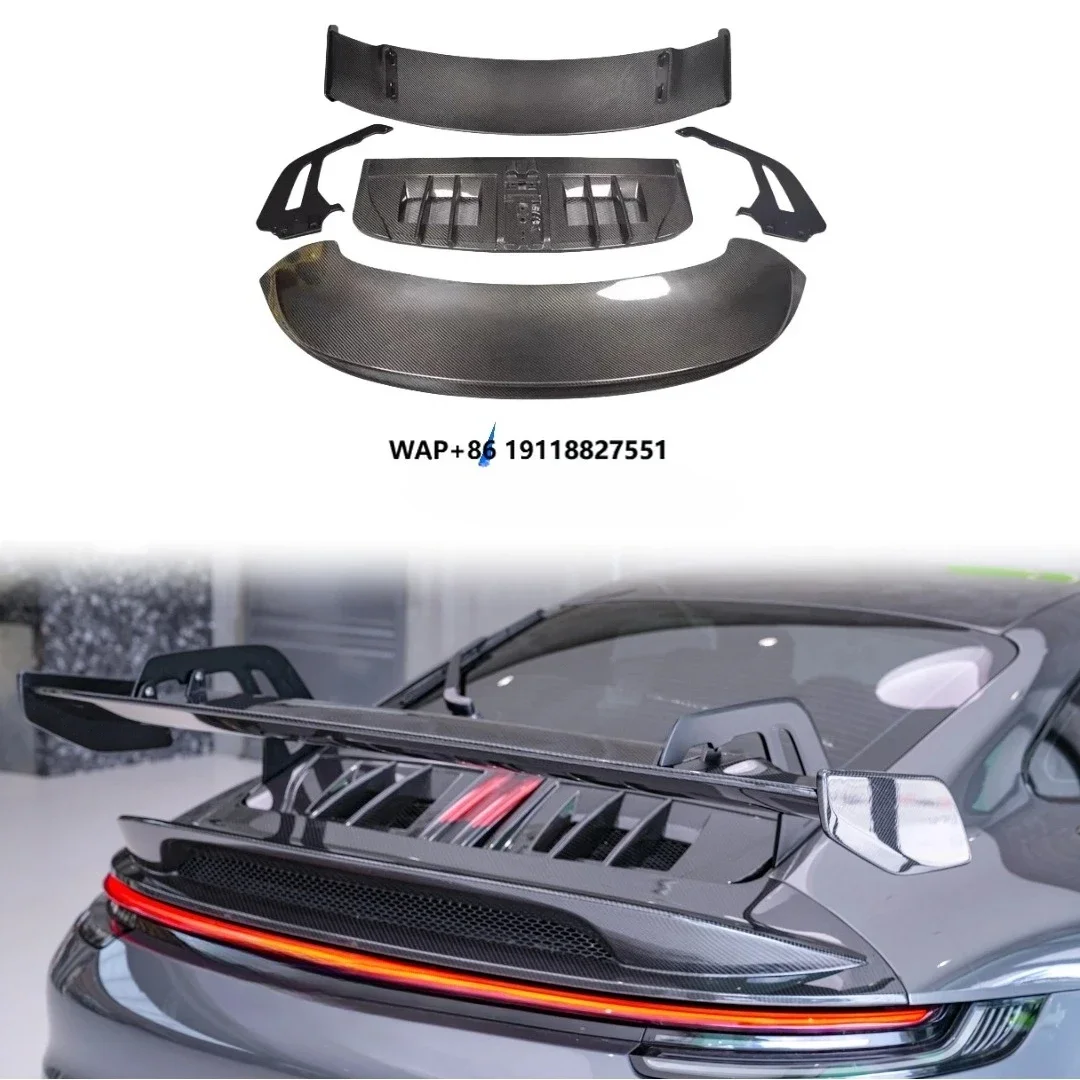 

GT3 Style Dry Carbon Fiber Rear Spoiler Kit for 911 992 Carrera Carbon Fiber Rear Trunk Wing Body Kit