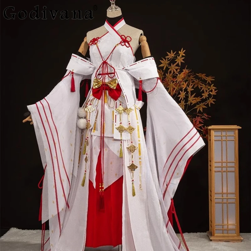 Gioca a ruolo Abbigliamento Abbigliamento Donna Gioco Dragon Raja Uniforme Gonna di Halloween Set Abiti natalizi per feste di carnevale femminili