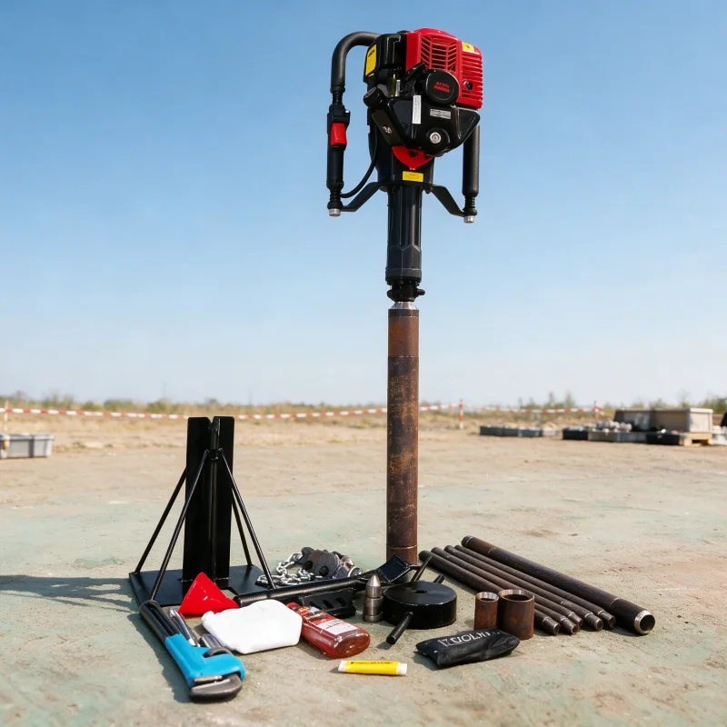 Customized Field Backpack Coring Drill Petrol Diesel 15M Precise Soil Sample Single Hand Portable Equipment