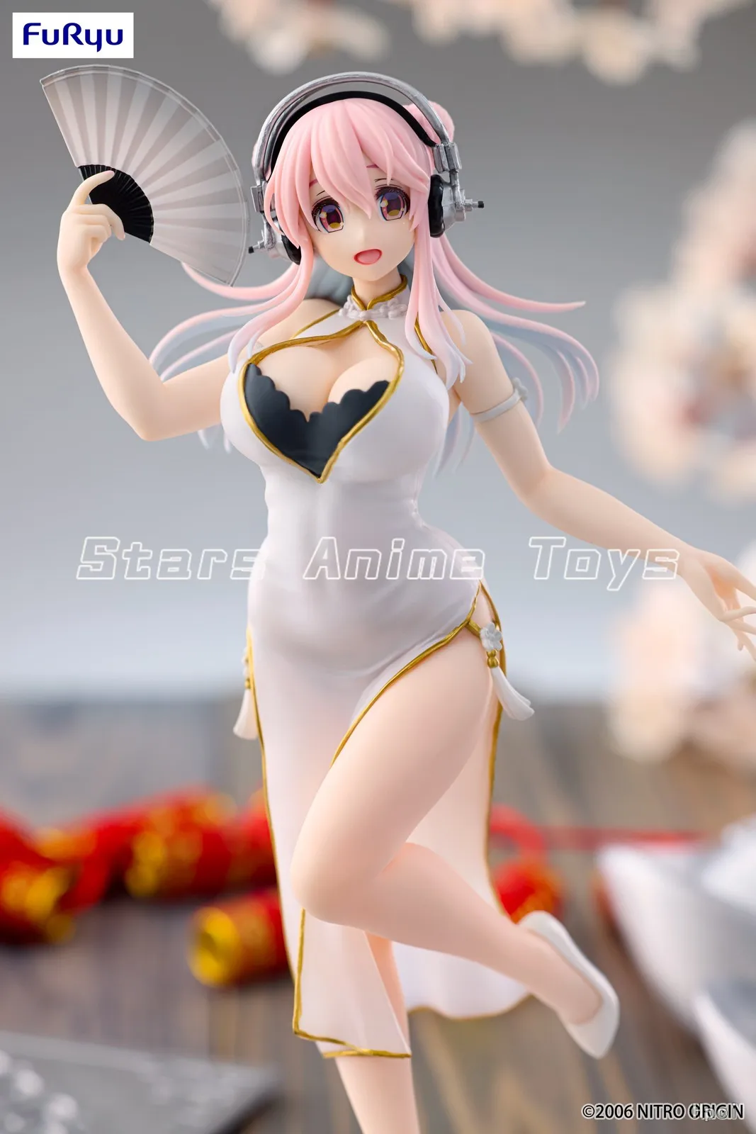 【Prevendita】Figura originale FuRyu Trio-Try-iT SUPER SONICO Collezione di modelli di giocattoli in stile Cheongsam bianco