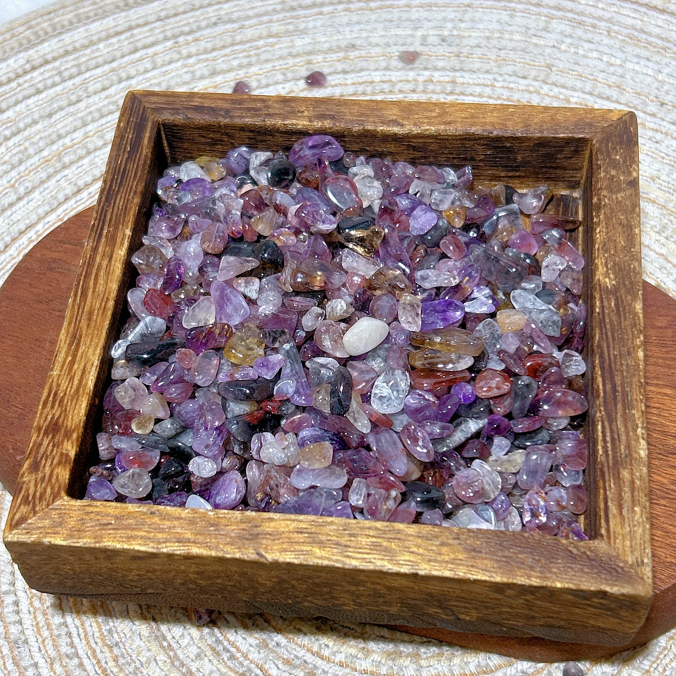 High Quality Natural Crystal Auralite 23 Chips Raw stone Healing Mineral Reiki Gemstone Home Decorations Room Decor Gift