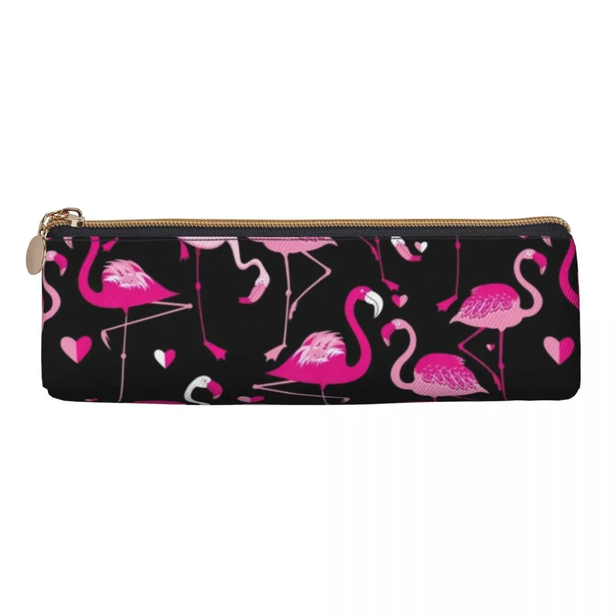 Flamingo Heart Pencil Case Bird Print School Pencil Cases Triangle Boy Girl Cool Portable Pen Box School Supplies