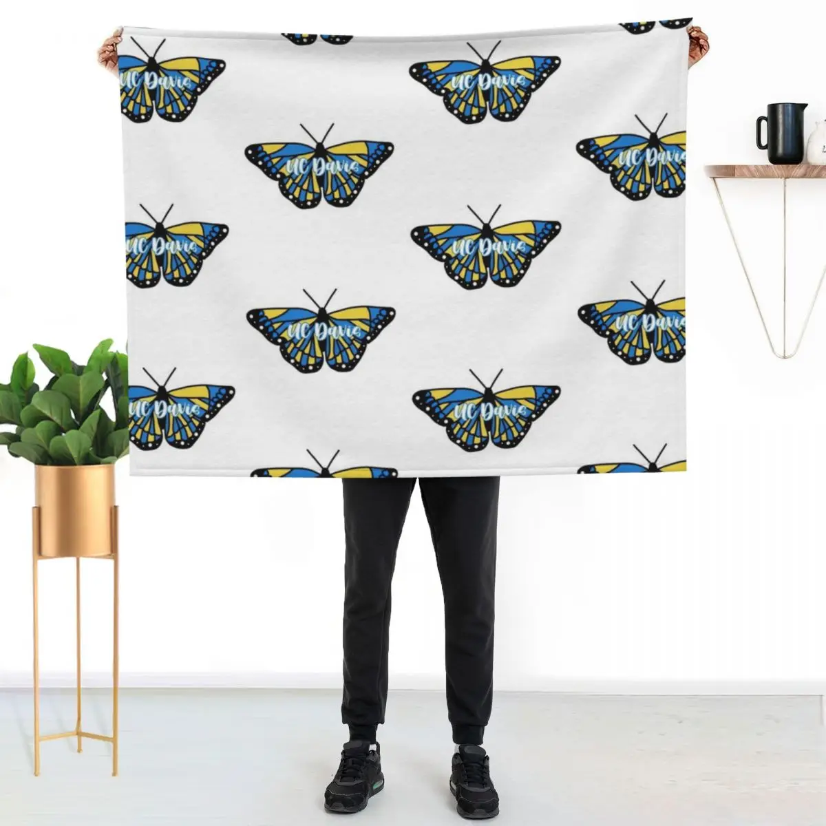 UC Davis Throw Blanket Sofa Sofa Throw Retros blankets ands Blankets For Baby Hairys Blankets