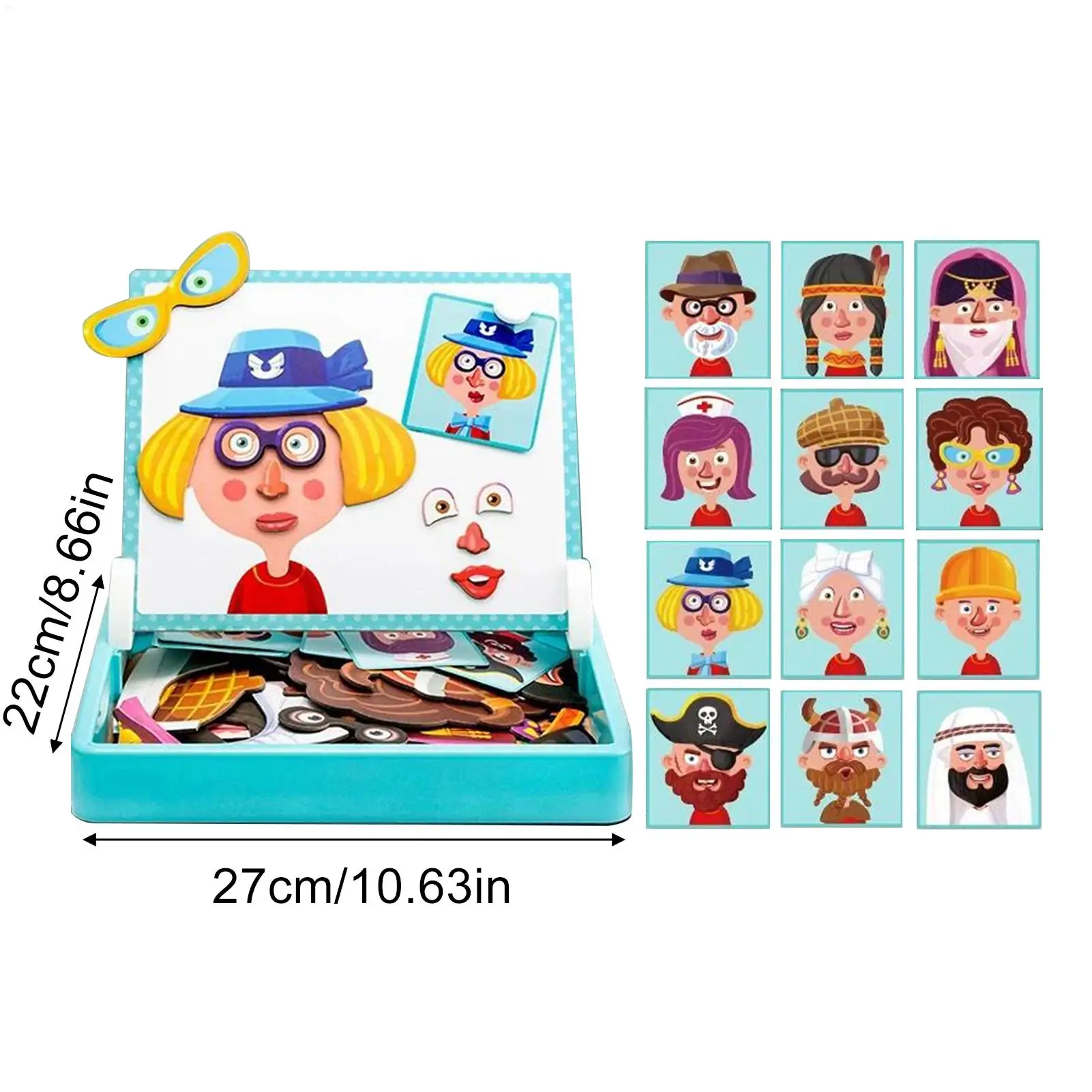 Magnetische puzzels voor kinderen Dubbelzijdige bordspellen Boerderijpuzzels Kinderen Activiteit Speelgoed voor peutermeisjes Kinderen Voorschoolse weg