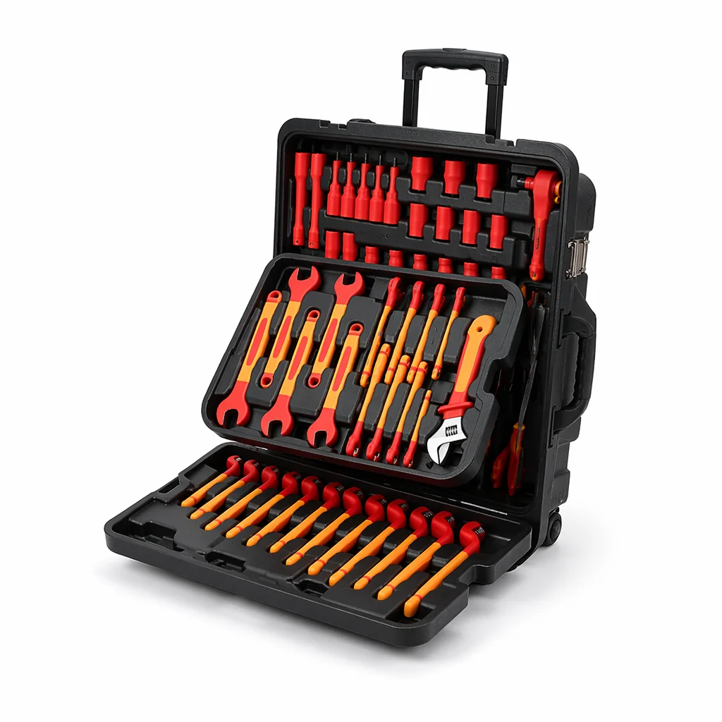 SFREYA S688 68Pcs VDE 1000V Injection Molded Insulated Socket Tool Set 3/8