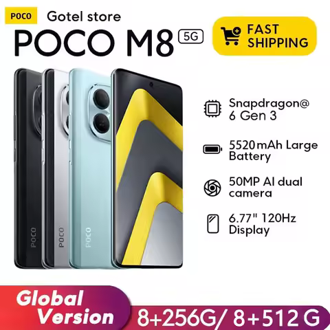 POCO M8 5G Global Version Smartphone 50MP Camera 4...