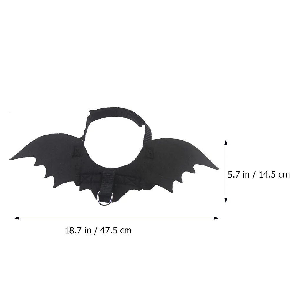

1pc Bat Wings Shaped Pet Costume Halloween Felt Cloth Dog Cat Clothing Lightweight Adjustable Wearable Design Party Supply