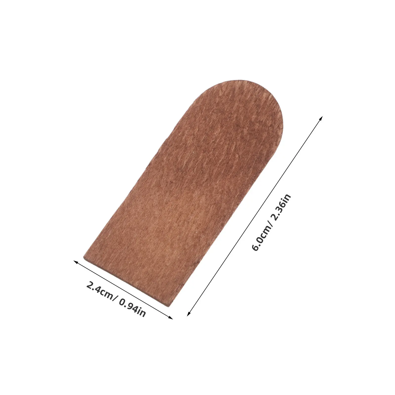 200Pcs Miniature Wood Sheets Dollhouse Roof Fish Scale Rounded Edge DIY Craft Supplies for 1 6 Scale Fairy House Birdhouse - view 6
