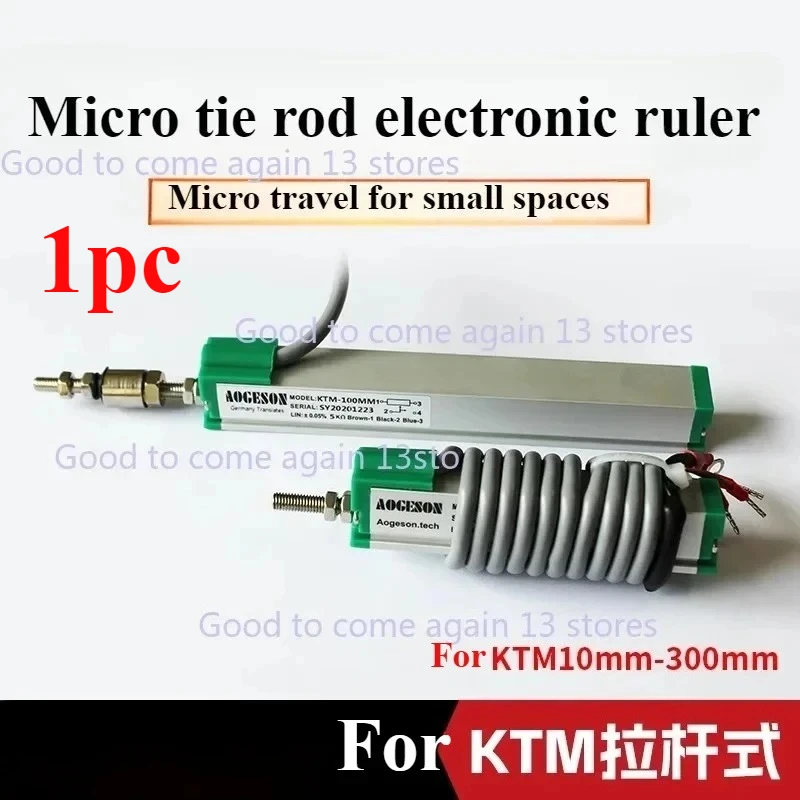 Miniature Spring Linear Electronic Ruler 10/25/50/75/300mm for KTR Micro Linear Displacement Transducer, 1Pc Position Sensor