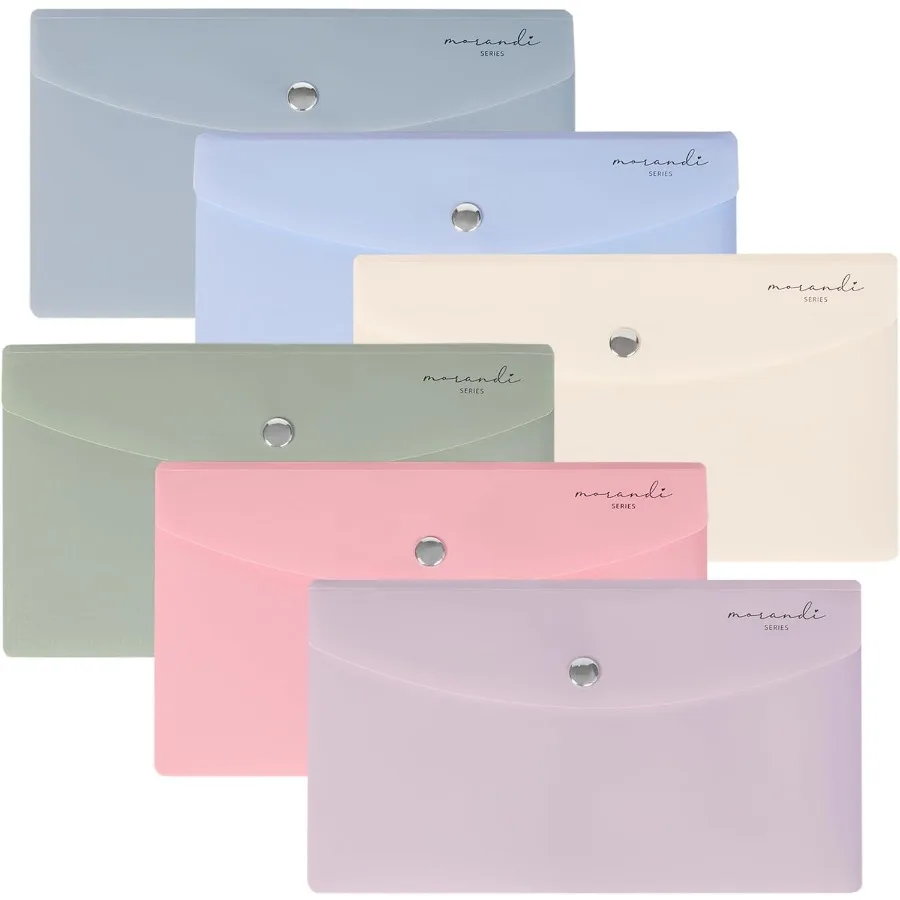 

Бюджетные конверты для денежной системы Сумки для купюр Маленький пластиковый держатель для квитанций Органайзер Morandi Colo 9x5 Ih 6 шт.