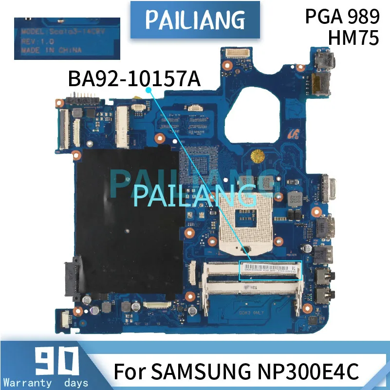 

For SAMSUNG NP300E NP300E4C Laptop Motherboard BA41-01974A BA92-10157A PGA 989 SLJ8F DDR3 Notebook Mainboard Tested OK