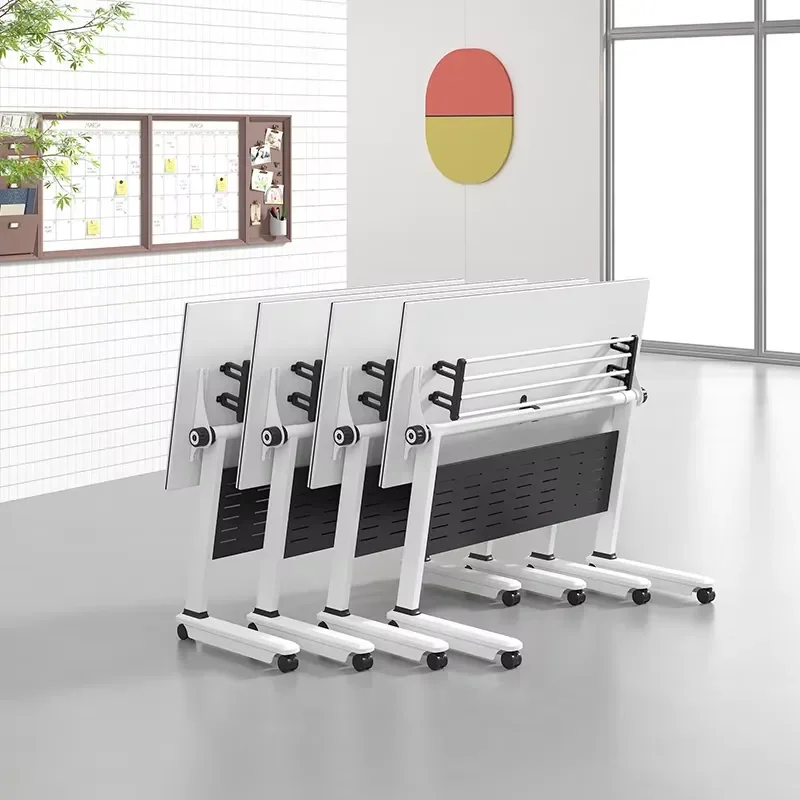 Modular Folding Conference Table Set Modern Splicing Long Desk Easy Assembly Meeting Furniture for Villa Living Room Activity
