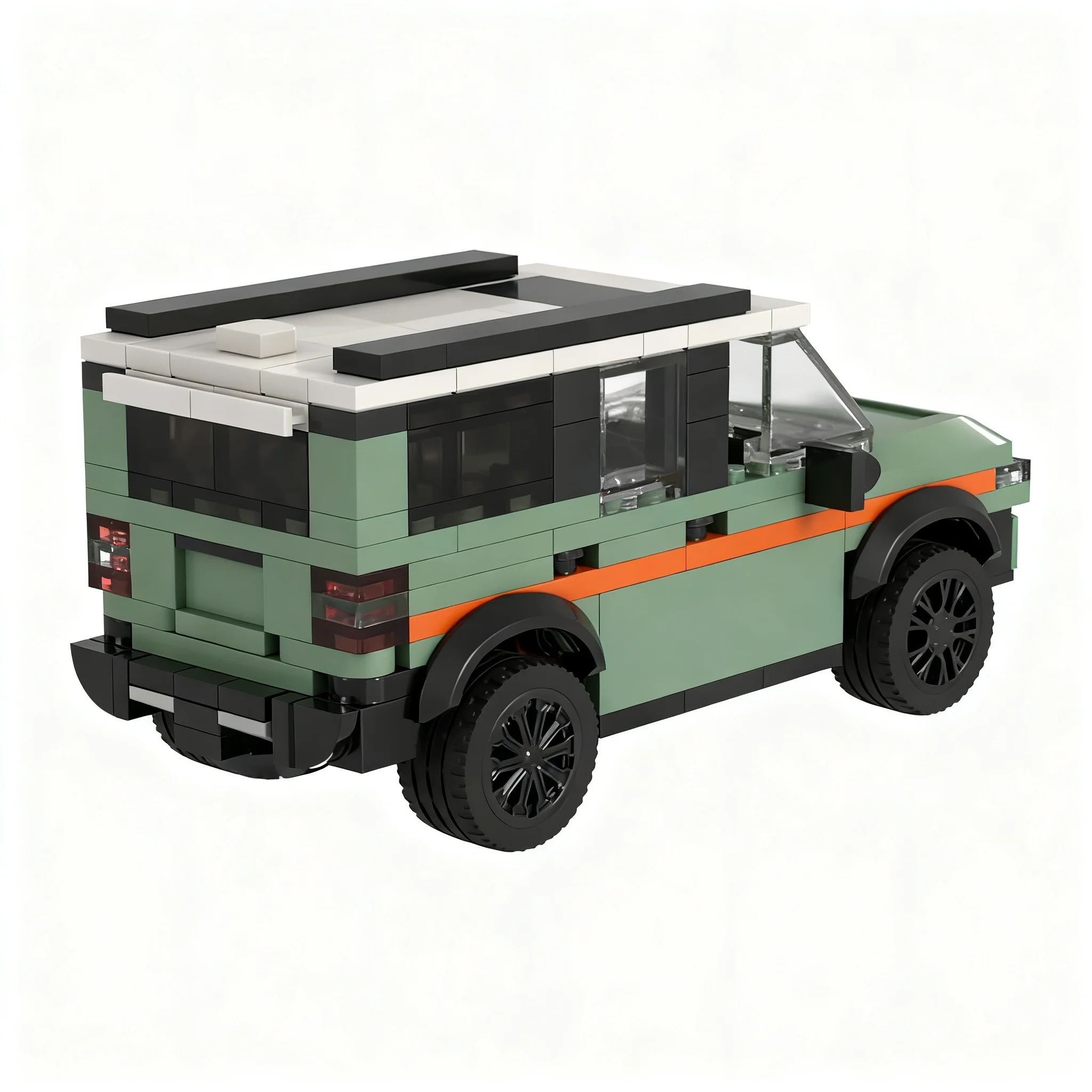 246pcs MOC Toyotaes Land Cruiser City Traffic Model Building Blocks Idea Art Display Collection Birthday Education DIY Creative