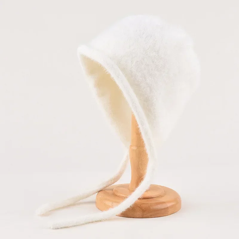 2025 حار Y2K لطيف قبعة الخريف الشتاء النساء الدافئة اليابانية متماسكة قبعة كومة قبعات الرجال حماية الأذن التعادل البلوز قبعة Gorro بونيه
