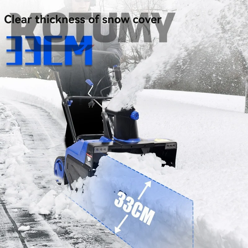 Household Snow Clearing Electric Snow Plow Road Property Community Multi-functional Hand Push Plow Artifact Thrower