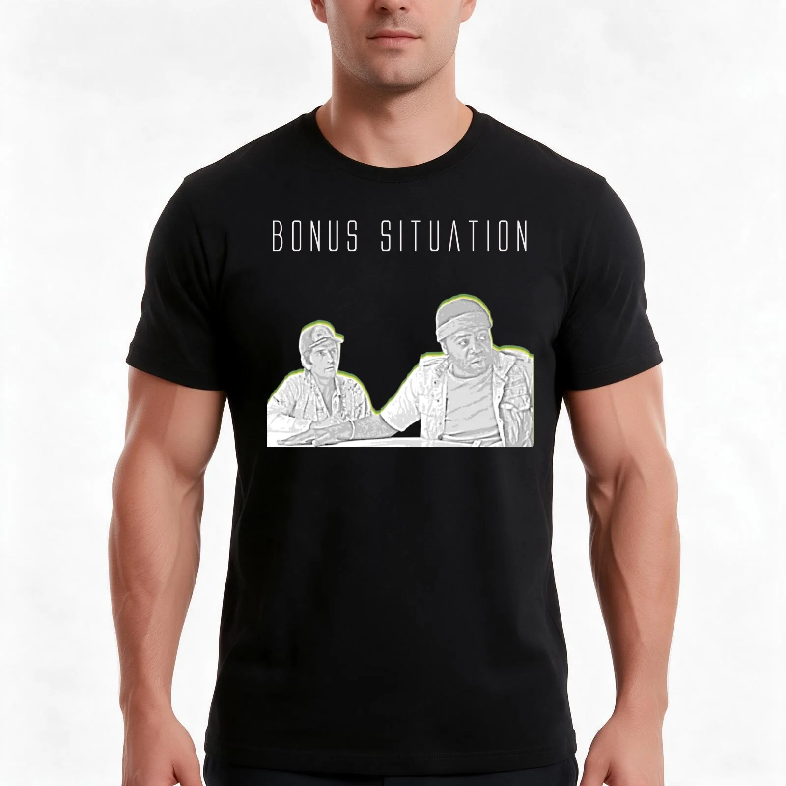 Bonus Situation T-Shirt Summer Casual Cotton Tee Oversized Streetwear Tops Vintage Graphic Print Loose Fit Short Sleeve