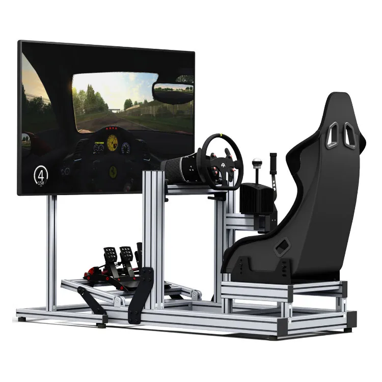 DIY Simulator Rig Car Racing Custom Design Aluminum Racer Simulation Game Seat 4080 Sim Racing Cockpit Kit Motion Rig Simulation