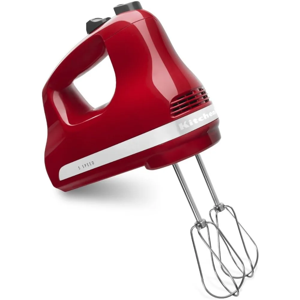 Ultra Power Speed Hand Mixer, aperto macio, lidar com cabo redondo, fácil de limpar, limpar, Empire Red Mixer