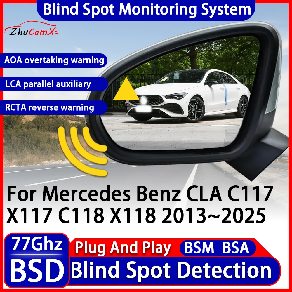 

BSD Blind Spot Detection Monitoring Warning System Change Lane Assistance For Mercedes Benz CLA C117 X117 C118 X118 2013~2025