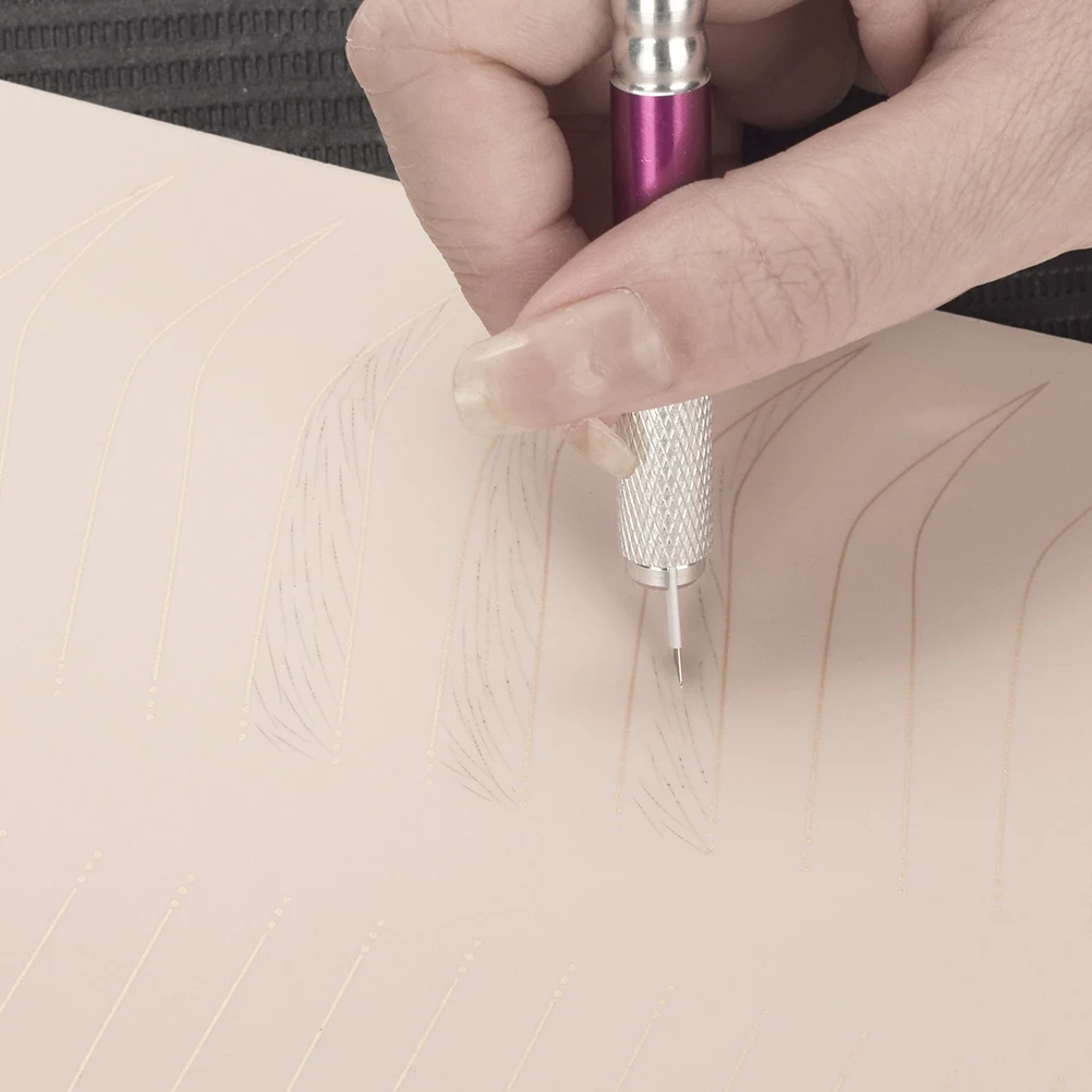 

1pc Silicone Eyebrow Tattoo Practice Skin Microblading Training Sheet For Beginners Fake Tattooing Supplies Embroidery Skill