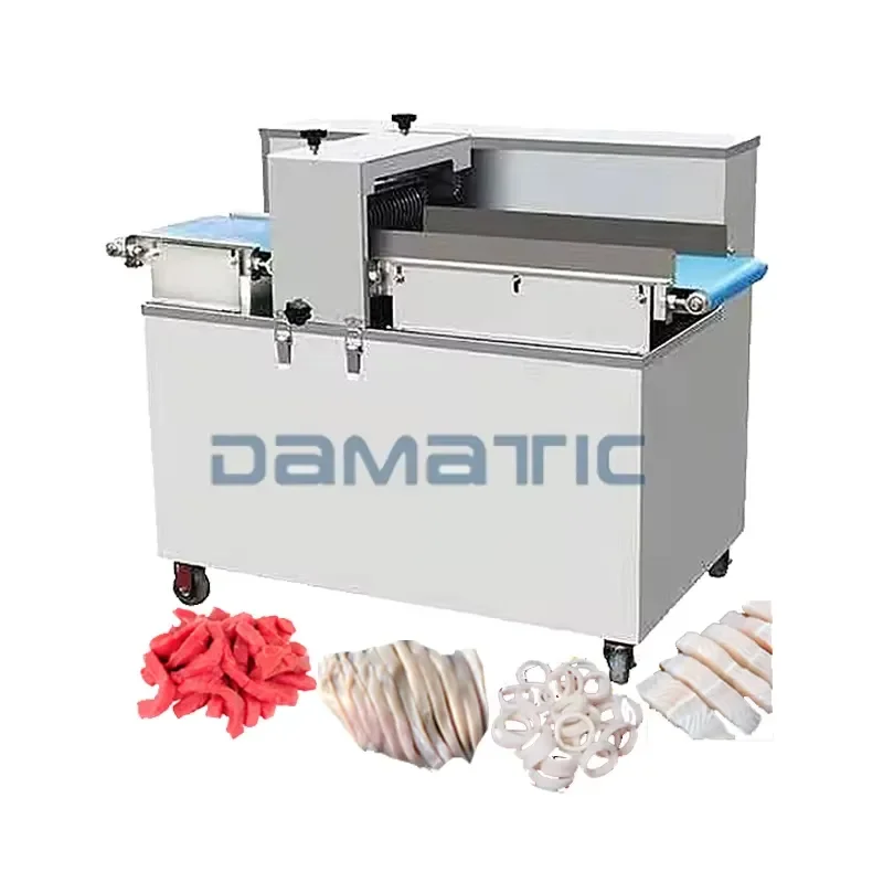 For Seafood Processing Machines Industrial Squid Octopus Ring Cutting Machine Salmon Cod Trout Slicer Machine
