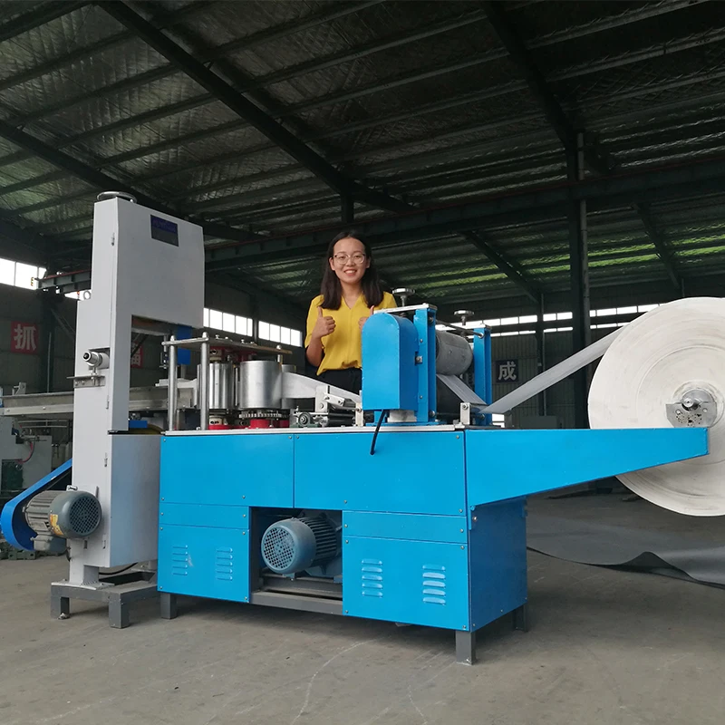 Automatic Folding 240mm Napkin Paper Making Machine with Embossing and Color Printing for Tissue