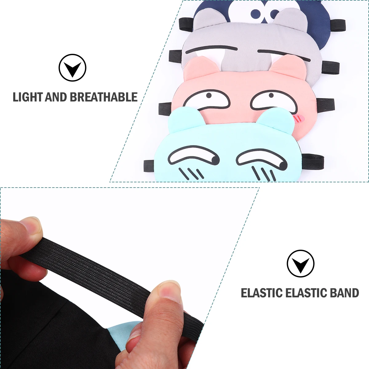 

Eye Mask Ice Bag Patches Comfortable Cartoon Fashionable Blindfold Men and Women
