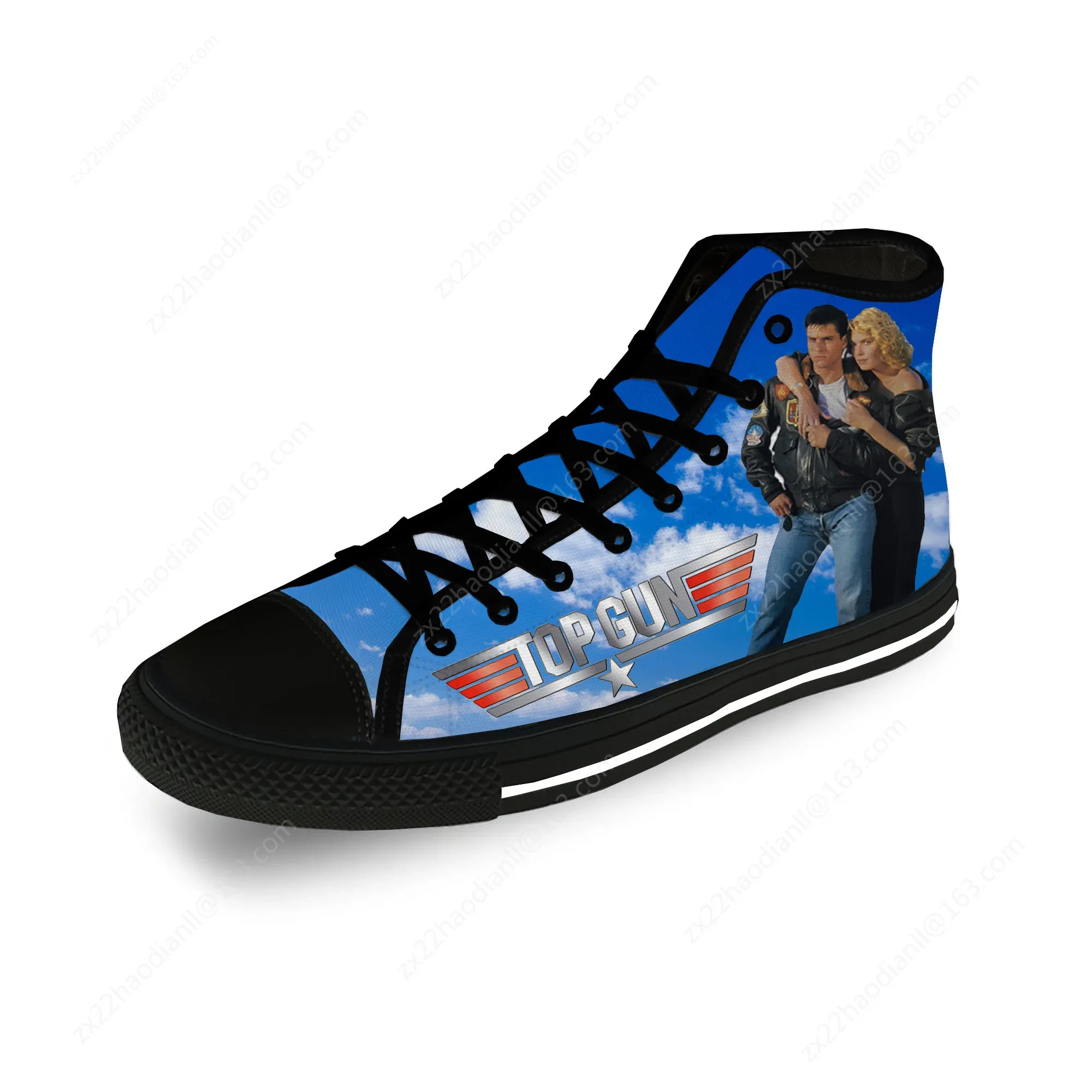 Top Gun Maverick High Top Sneakers Mens Womens Teenager Casual Shoes Canvas Running Shoes 3D Print Breathable Lightweight shoe