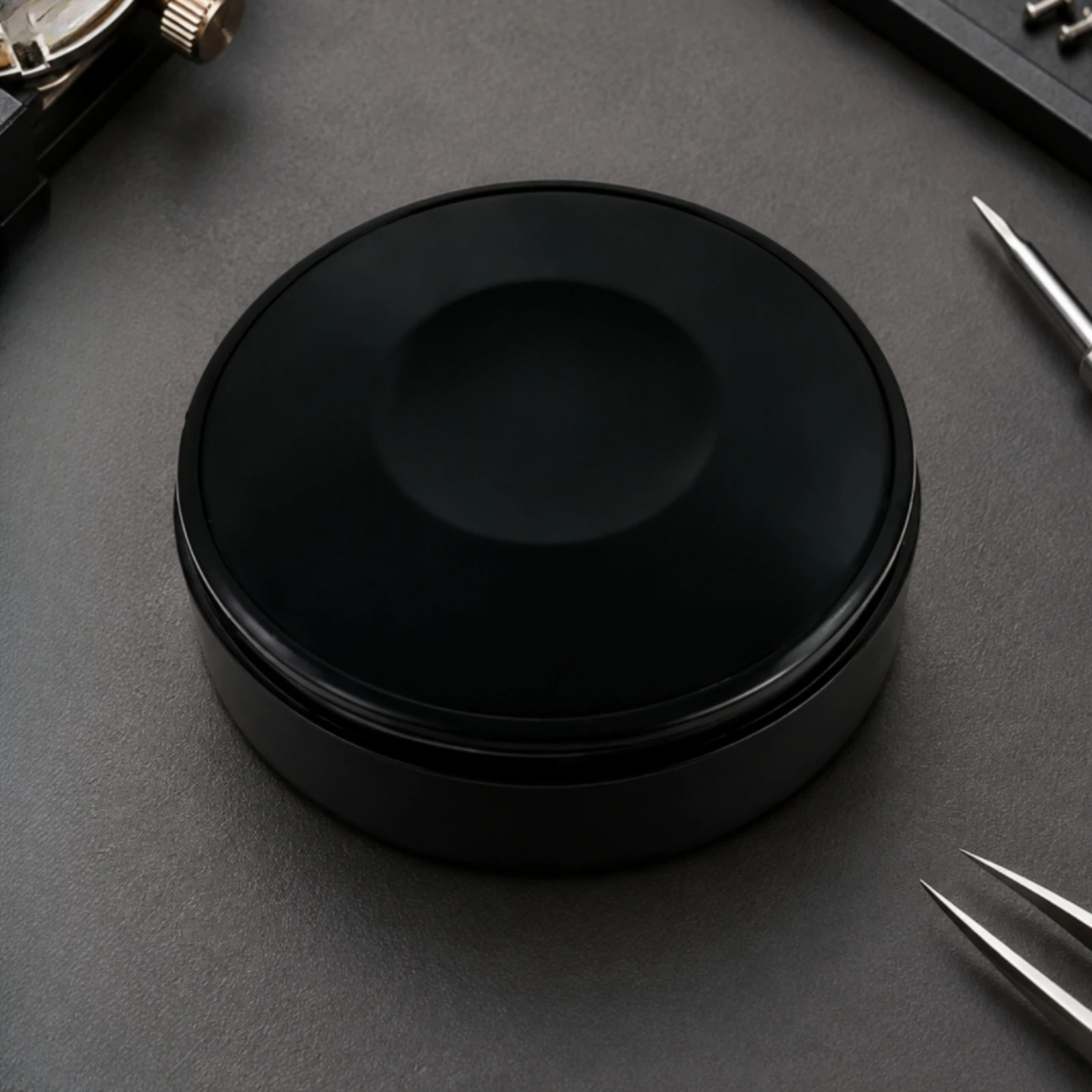 Silicone Watch Repair Work Mat Textured Round Watch Repair Mat with Recessed Center Easy to Clean Professional
