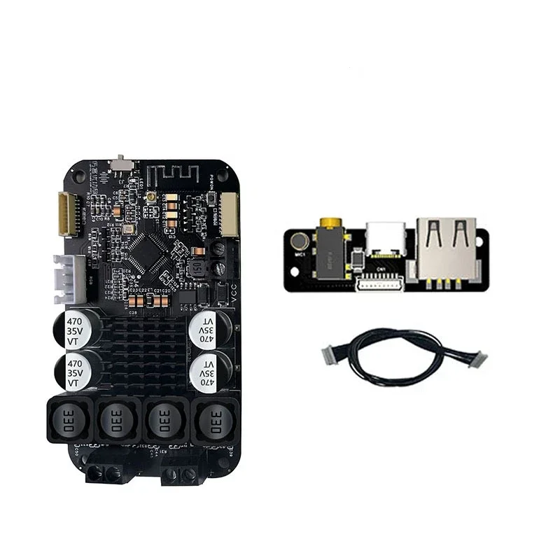 DSP Digital Bluetooth 5.0 Power Amplifier Board 30W*2 /50W*2 Electronic Frequency Module TWS Pairing Bass 2.0