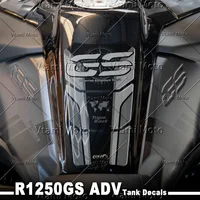 Pegatina 3D para tanque de motocicleta, calcomanía de protección para R1250 GS Adventure 2019-2024 R1200 GS Adv LC 2014-2019 triple, color negro