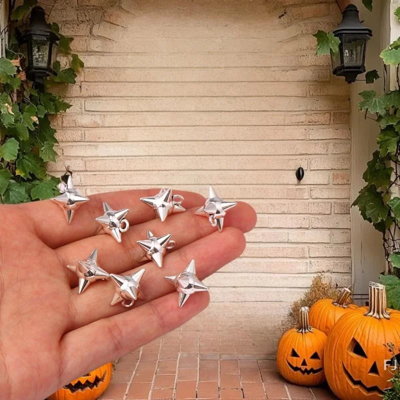 

[YU]10/20Pcs Gothic 3D Spiky Ball Pendant Accessories For DIY Necklace Bracelets Earrings Jewelry Charms Making
