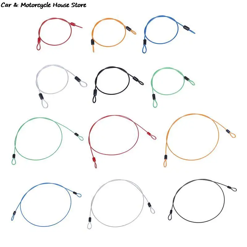 Safety Cable Steel Wire Rope 50cm For Outdoor Sports Bike Lock Guard Security Luggage